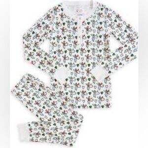 roller rabbit little kids merry monkey pajama set SIZE 8 KIDS